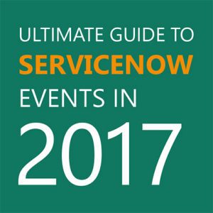 ServiceNow Events in 2017.