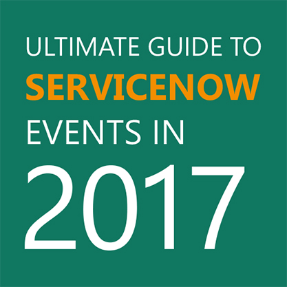 ServiceNow Events in 2017